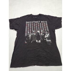BSB Shirt Mens Large Black Backstreet‎ Boys DNA World Tour Graphic Music Tee